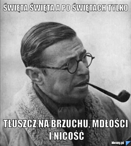 święta święta a po świętach tylko tłuszcz na brzuchu, mdłości i nicość