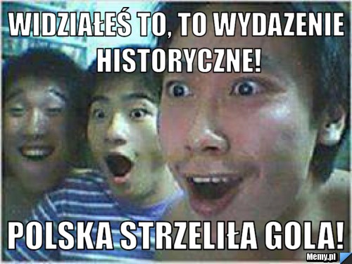 Widziałeś to, to wydazenie historyczne! Polska strzeliła gola!