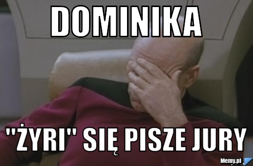 Dominika  "żyri" się pisze jury