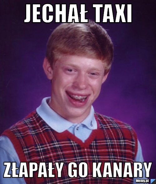 Jechał taxi złapały go kanary 