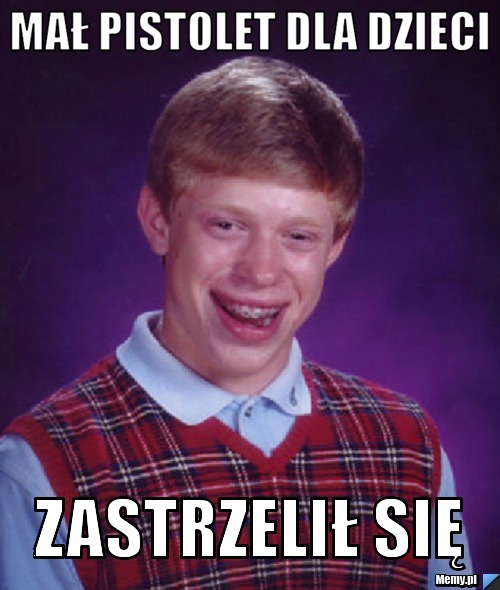 Mał pistolet dla dzieci zastrzelił się