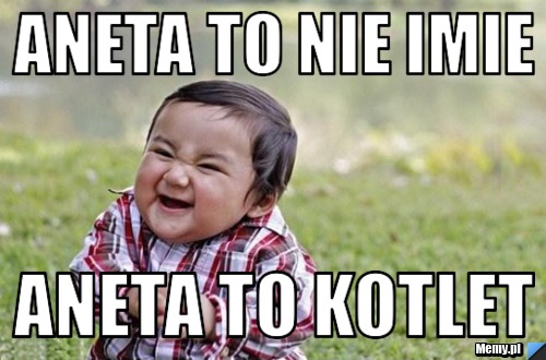 Aneta to nie imie Aneta to kotlet