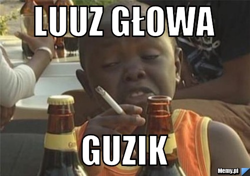 Luuz głowa guzik 