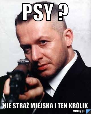 Psy ?  nie straż miejska i ten królik