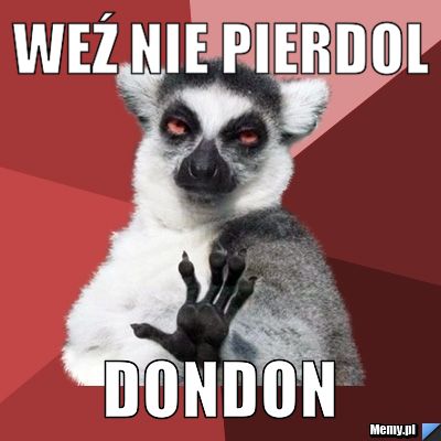 Weź nie pierdol Dondon