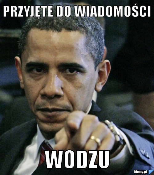 Przyjęte do wiadomości Wodzu 
