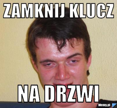 Zamknij klucz na drzwi