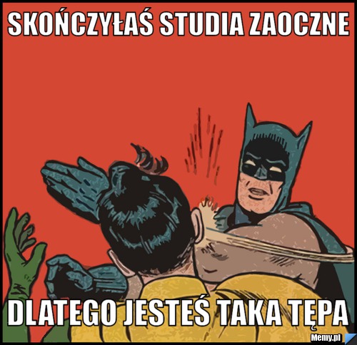 SKOŃCZYŁAŚ STUDIA ZAOCZNE DLATEGO JESTEŚ TAKA TĘPA