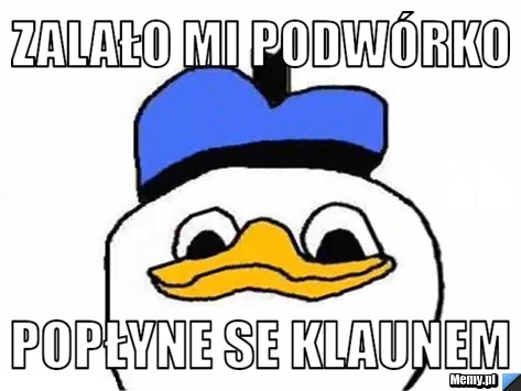 Zalało mi podwórko Popłyne se klaunem
