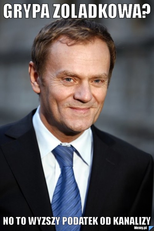 Grypa zoladkowa? no to wyzszy podatek od kanalizy