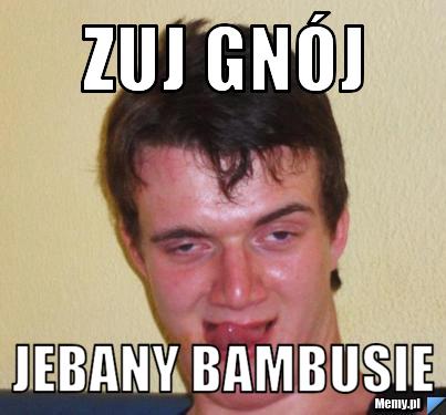 Zuj gn&oacute;j  jebany bambusie