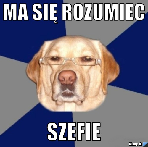 Ma się rozumiec szefie