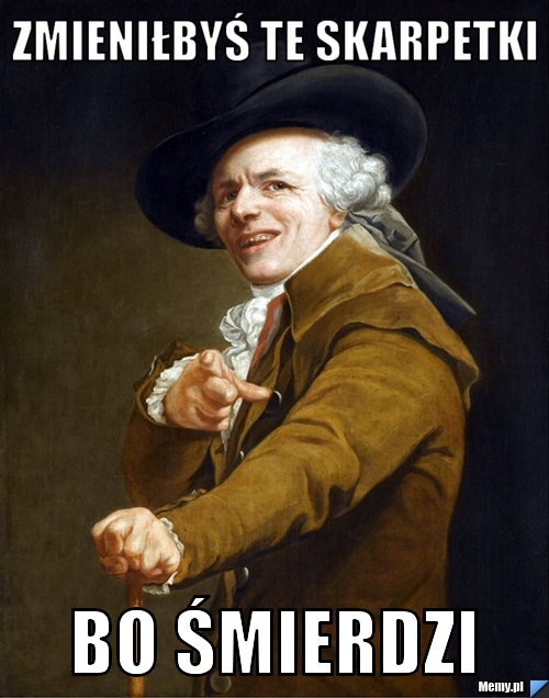 Zmieniłbyś te skarpetki Bo śmierdzi