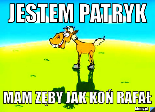 Jestem Patryk  mam zęby jak koń Rafał 