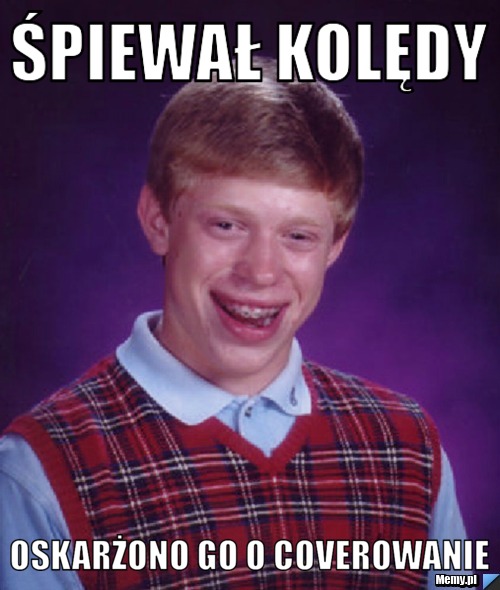 śpiewał kolędy oskarżono go o coverowanie
