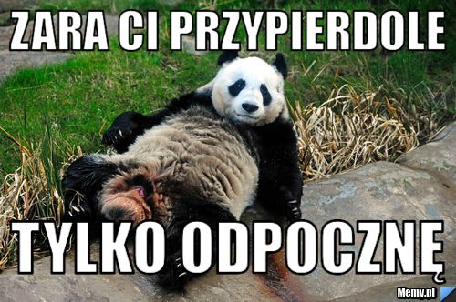 Zara Ci przypierdole tylko odpocznę