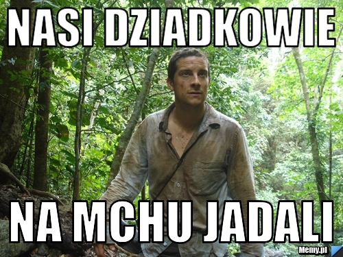 Nasi dziadkowie na mchu jadali