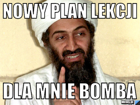 Nowy plan lekcji dla mnie bomba