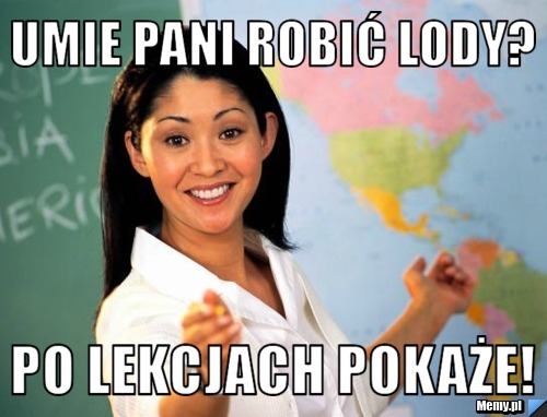 Umie pani robić lody? po lekcjach pokaże!