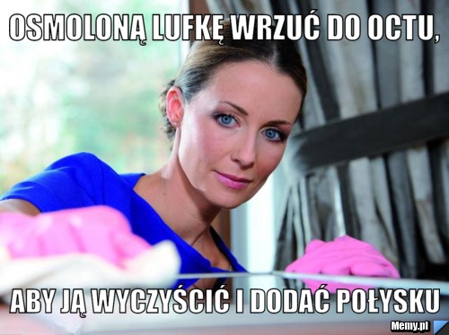 Osmoloną lufkę wrzuć do octu, aby ją wyczyścić i dodać połysku