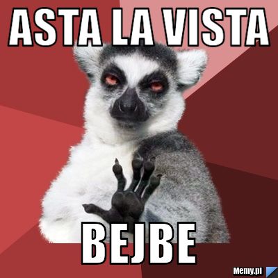 Asta la vista bejbe