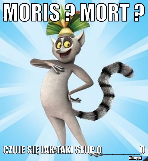 Moris ? Mort ? Czuje się jak taki słup O_______O