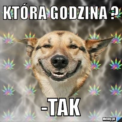 Która godzina ?  -tak 