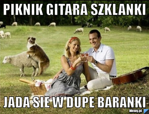 Piknik gitara szklanki jada sie w dupe baranki