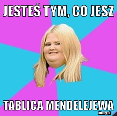 Jesteś tym, co jesz Tablica Mendelejewa