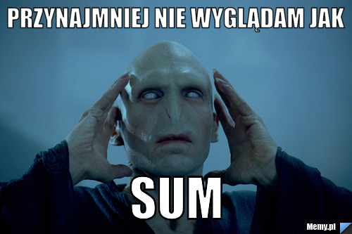 Przynajmniej nie wyglądam jak sum