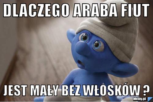 Dlaczego araba fiut jest mały bez włosków ?