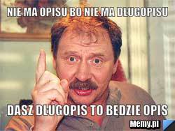 Nie ma opisu bo nie ma długopisu dasz długopis to będzie opis