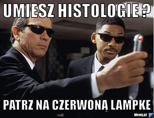 Umiesz histologie ? patrz na czerwoną lampke
