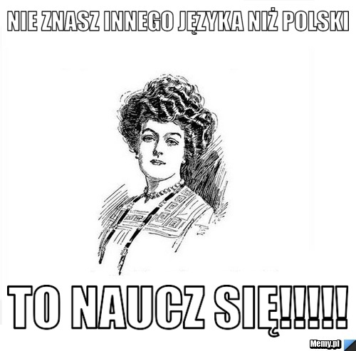 Nie Znasz Innego Języka Niż Polski TO NAUCZ SIĘ!!!!! - Memy.pl