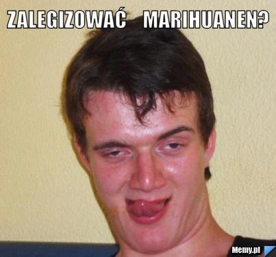 Zalegizować    Marihuanen? 