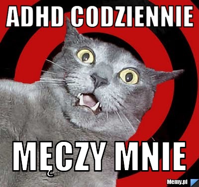 ADHD CODZIENNIE MĘCZY MNIE