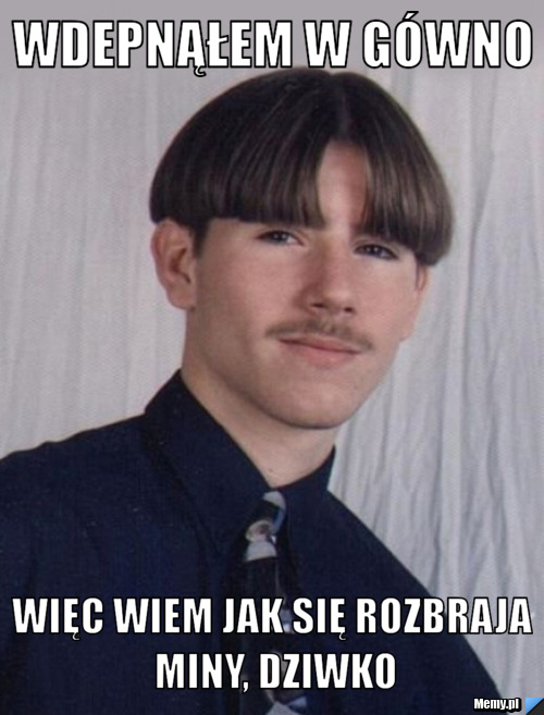 Wdepnąłem w gówno więc wiem jak się rozbraja miny, dziwko