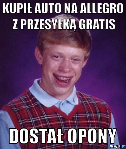 KUPIŁ aUTO NA ALLEGRO Z PRZESYŁKĄ GRATIS dOSTAŁ oPONY
