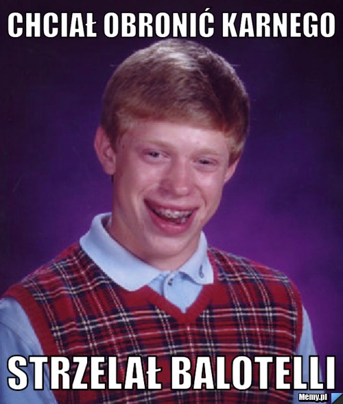 Chciał obronić karnego strzelał balotelli 