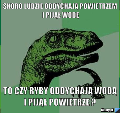 Skoro ludzie oddychają powietrzem i pijął wodę To czy ryby oddychają wodą i pijął powietrze ? 