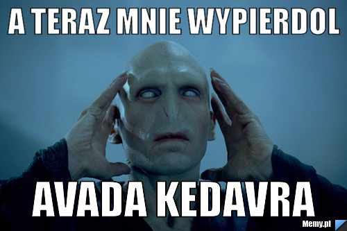 A TERAZ MNIE WYPIERDOL AVADA KEDAVRA