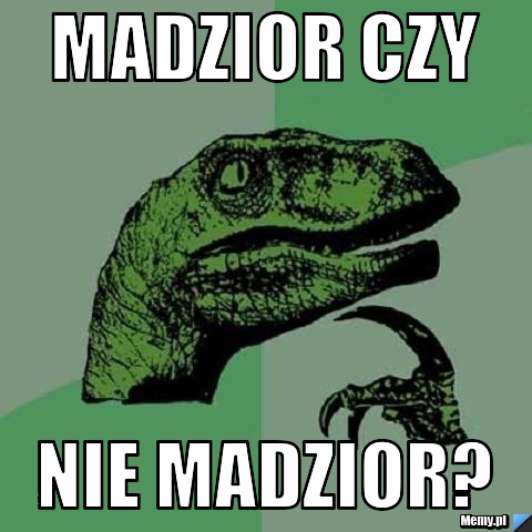 Madzior czy nie Madzior?