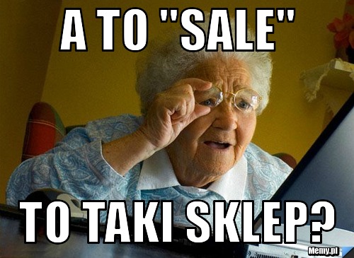 A to "SALE" To taki sklep?