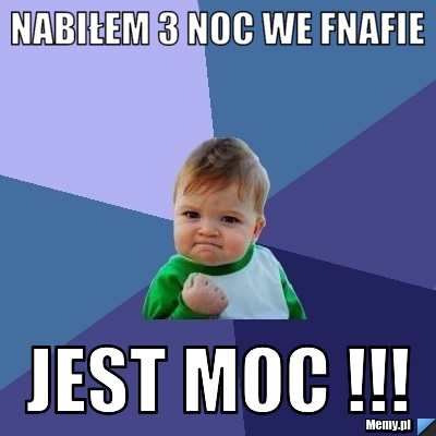 Nabiłem 3 noc we fnafie  Jest Moc !!!