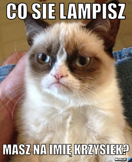Co sie lampisz masz na imię Krzysiek? 