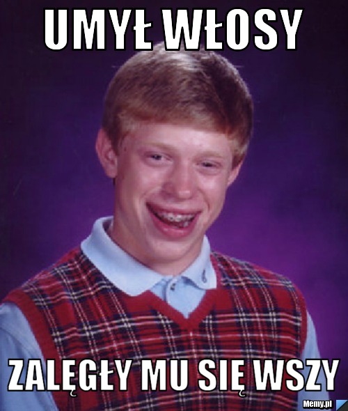 Umył włosy zalęgły mu się wszy