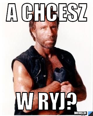A chcesz w ryj?