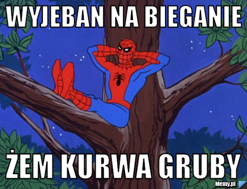 Wyjeban na bieganie  żem kurwa gruby