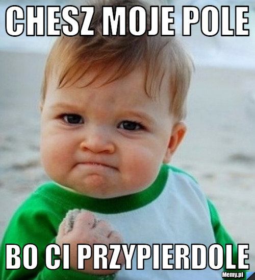 Chesz moje pole Bo ci przypierdole