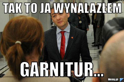 Tak TO ja wynalazłem garnitur...
